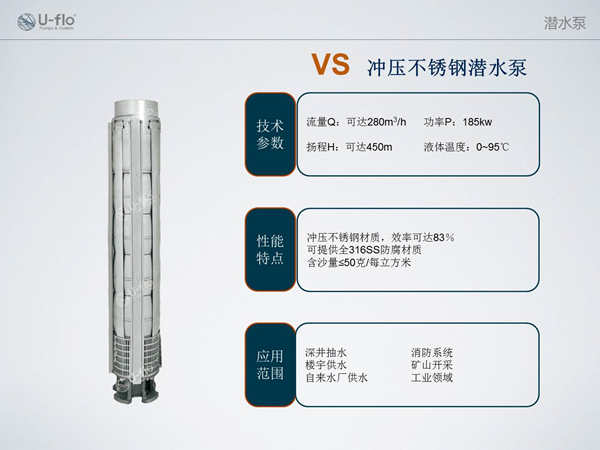 不銹鋼深井泵型號(hào)參數(shù)